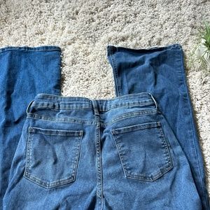 Just USA wide bell bottom trendy vintage blue denim stretchy y2k jeans